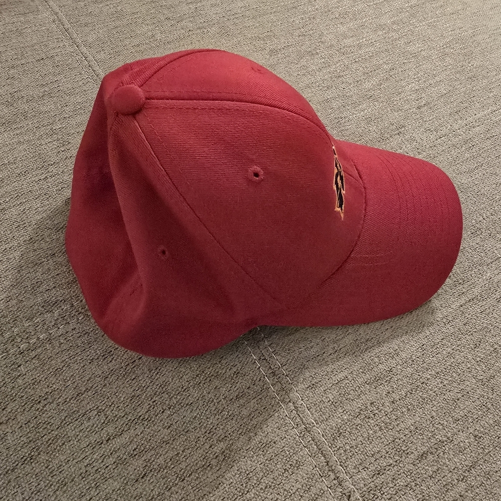 Vintage Y2k No Fear FLEXFIT Red, Orange, Black, Embroidered Baseball Cap Hat O/S - Picture 7 of 7